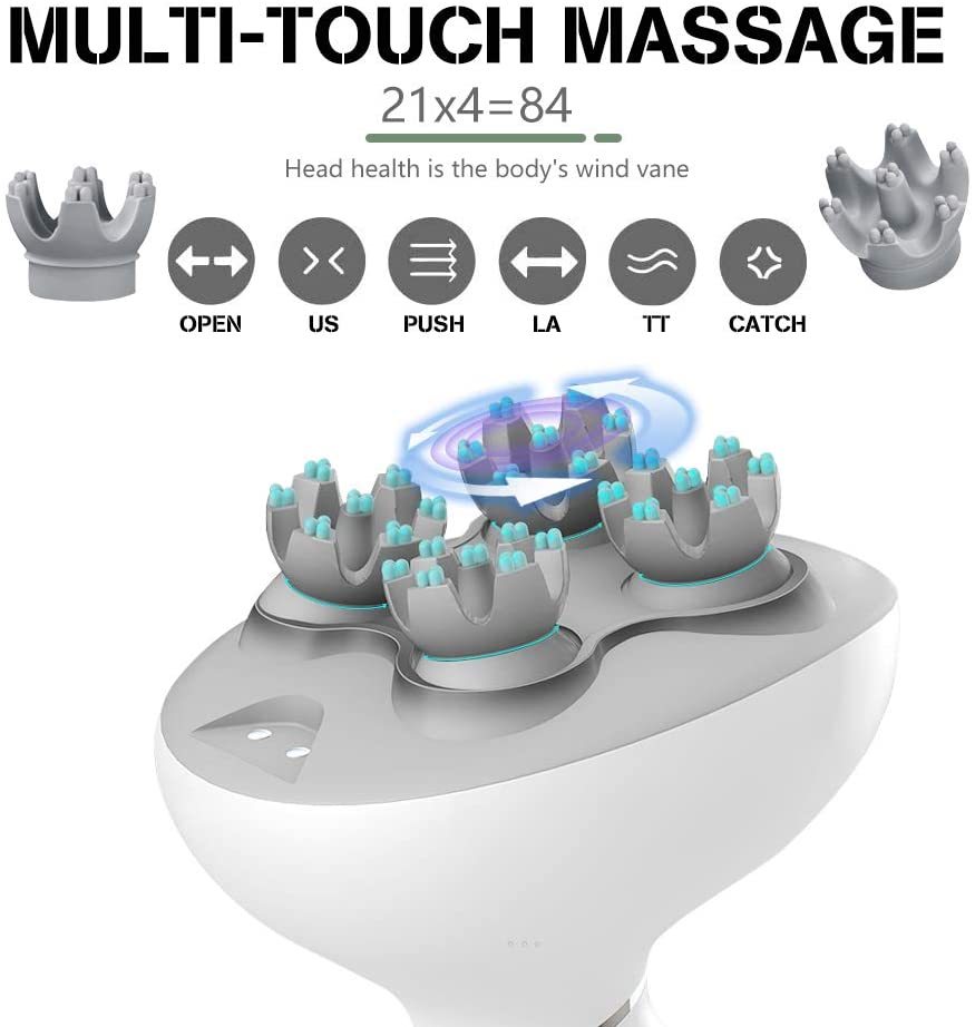 Rechargeable Waterproof Head Massager Electric Scalp Massager Rechargeable Waterproof Head Massager Electric Scalp Massager